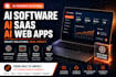 develop ai software, ai web application, ai website as a full stack developer
