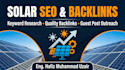 do solar SEO, backlinks and guest post outreach