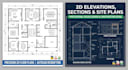 draft 2d architectural elevation and section plan