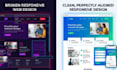 fix html css bugs and make website responsive