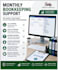 do bookkeeping, tally accounting and bank reconciliation
