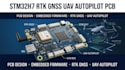 design custom stm32h7 rtk gnss drone autopilot pcb, uav flight controller