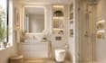 create bathroom design and 3d visualization