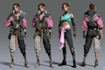 cyberpunk female character desing