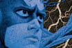 create dark superhero comic art and graphic novel