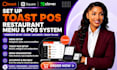 set up toast pos restaurant menu and pos system