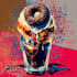 create cartoon food pop art designs