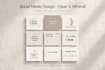 create aesthetic instagram posts reels thumbnails logo