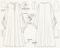 create a custom abaya fashion sketch