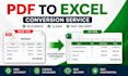 convert PDF, scanned PDF or image to excel