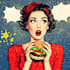 make custom restaurant food pop art designs