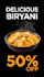 design modern restaurant food poster for facebook