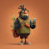 create a fun cartoon character illustration