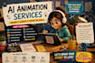 generate ai constructed animation videos