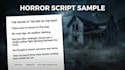 write high retention horror scripts for video and audio