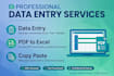 do fast and accurate data entry, excel, copy paste