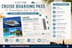 create a custom cruise surprise boarding pass