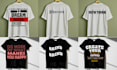 create unique typography and minimalist t shirt design