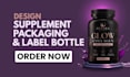 supplement label design vial label peptide sarms label peptide label design