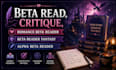 beta read, critique, romance beta reader, beta reader fantasy, alpha beta reader