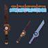 create low poly fantasy 3d prop or weapon for your indie game