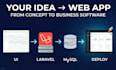 develop a custom laravel web application