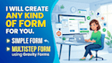 create any kind of form for your wordpress website using gravity forms