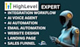 setup gohighlevel sales funnel ghl workflow automation ghl  ai agent ghl expert