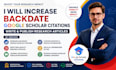 increase backdate google scholar citations write and publish research articles
