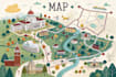 draw a map illustration for your project