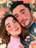 draw a custom couple illustration