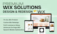 do wix website design, wix website redesign custom wix studio website develop