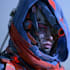 design a badass sci fi warrior character