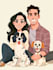 make a disney cartoon illustration
