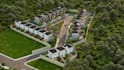 model residential masterplan, landscape aerial renders,street,site layout visual