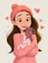 make a disney cartoon illustration