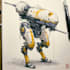 design sci fi mecha and robot concept art