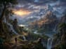 create stylized environment concept art, fantasy background