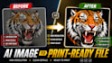 convert ai generated designs into professional print ready files