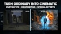 create custom cinematic vfx visual effects compositing edit videoanimated videos