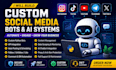 create social media bot, tiktok bot, instagram bot, youtube bot, twitter x bot