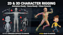 create 2d and 3d character rigging for animation games and vtuber projects