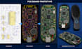 design miniature hairbrush pcb using tinyml, mems microphone, dfm, haptic, ble