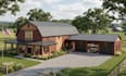 create 3d barndominium house model, garage pack, and architectural visualization