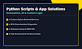 develop python scripts and flutter apps