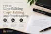 do line editing copy editing and proofreading