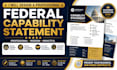 design a professional federal government capability statement
