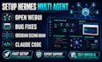 setup hermes multi agent open webui bug fixes obsidian second brain claude code