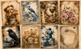 prepare 260 custom junk journal pages 300 dpi