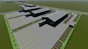 construct industrial building,warehouse site plan visualization,archviz suburban